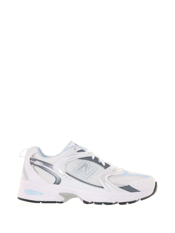 530 white light blue women's sneaker