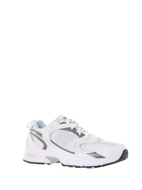 530 white light blue women's sneaker