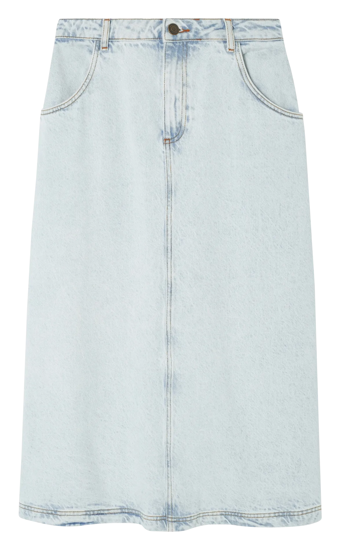  AMERICAN VINTAGE   JOYBIRD - Gonna lunga in denim di cotone | Bianco