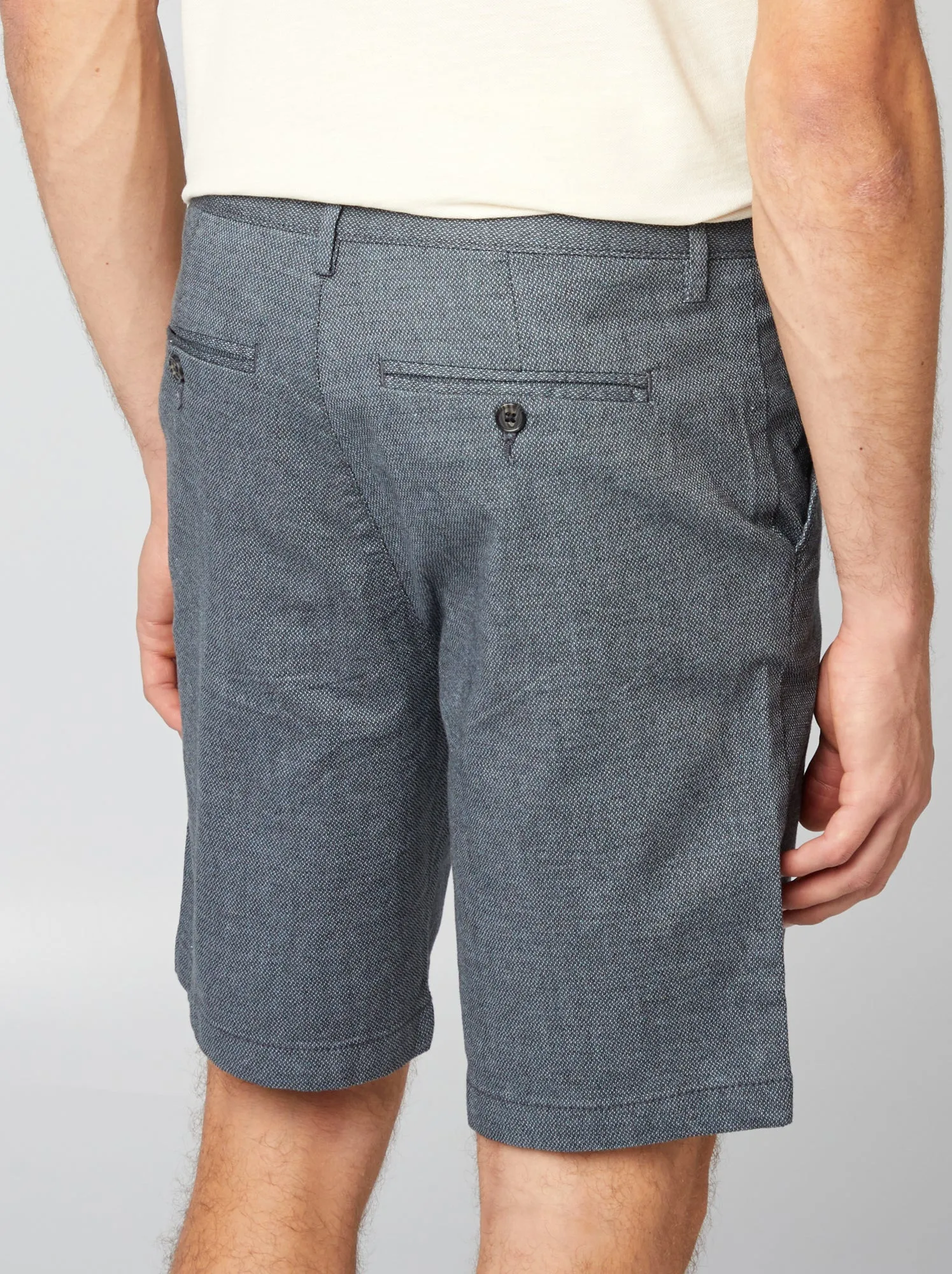 Bermuda chino effetto twill - BLU