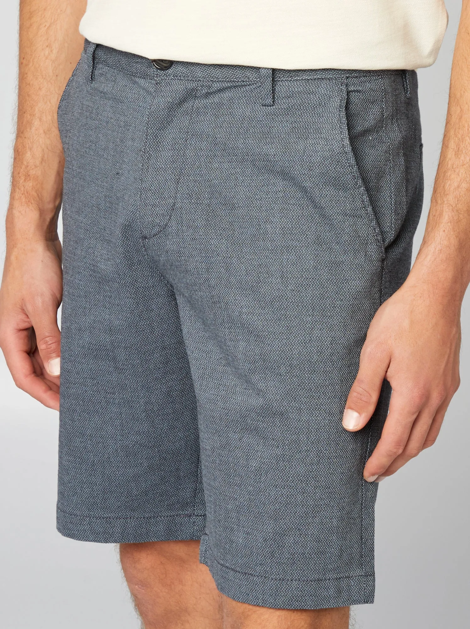 Bermuda chino effetto twill - BLU