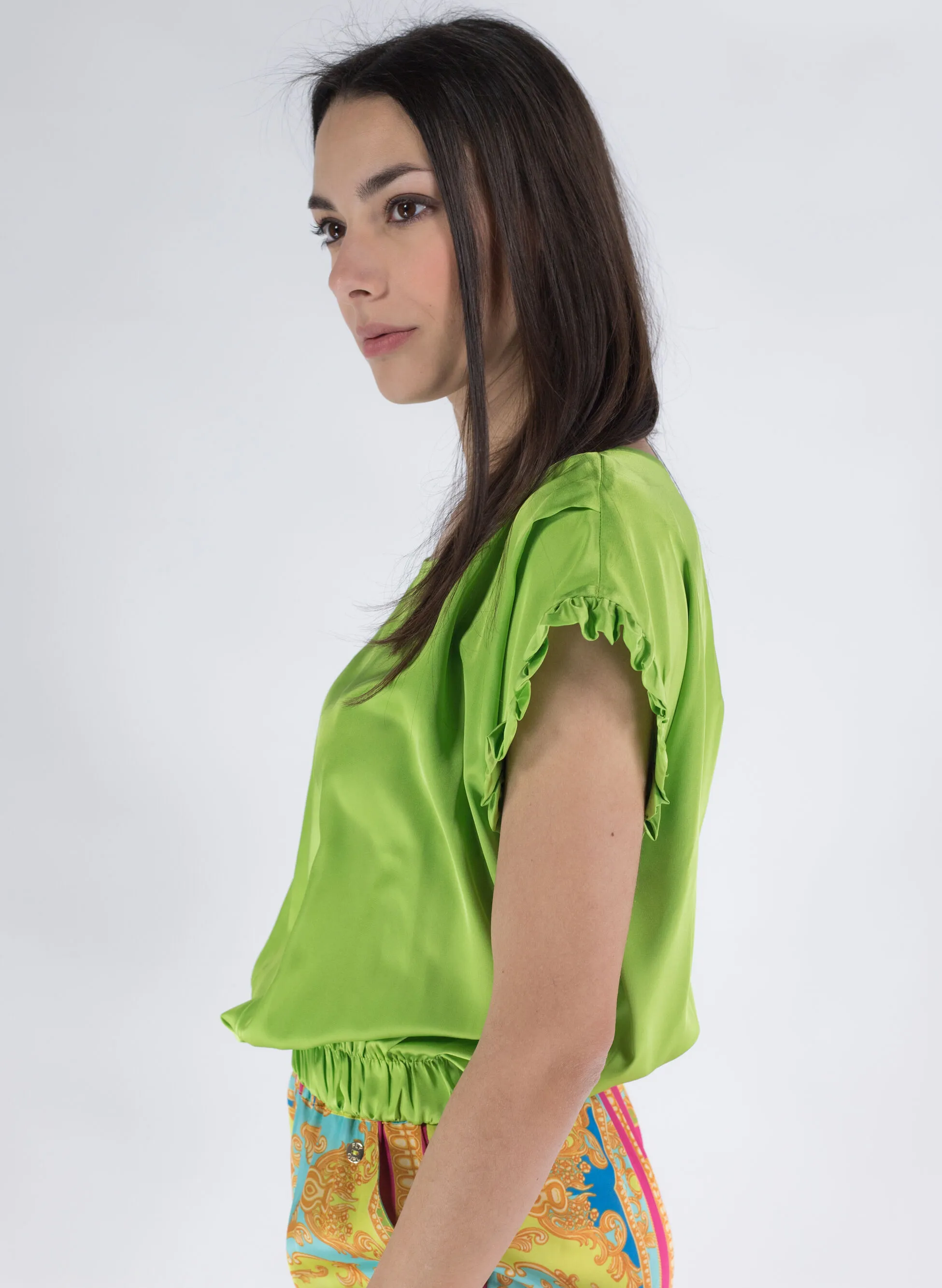 blusa a maniche corte