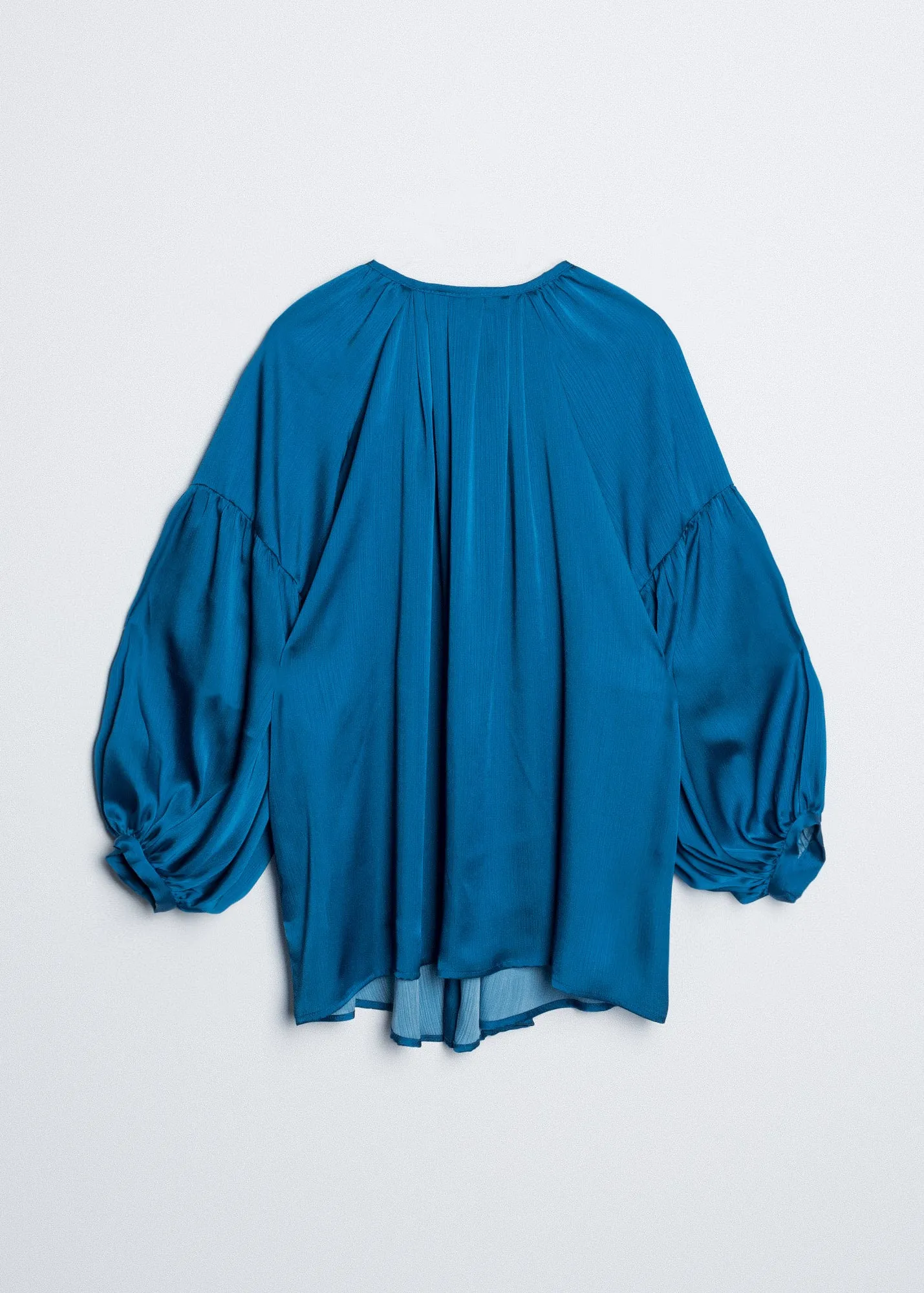 Blusa bambula azul