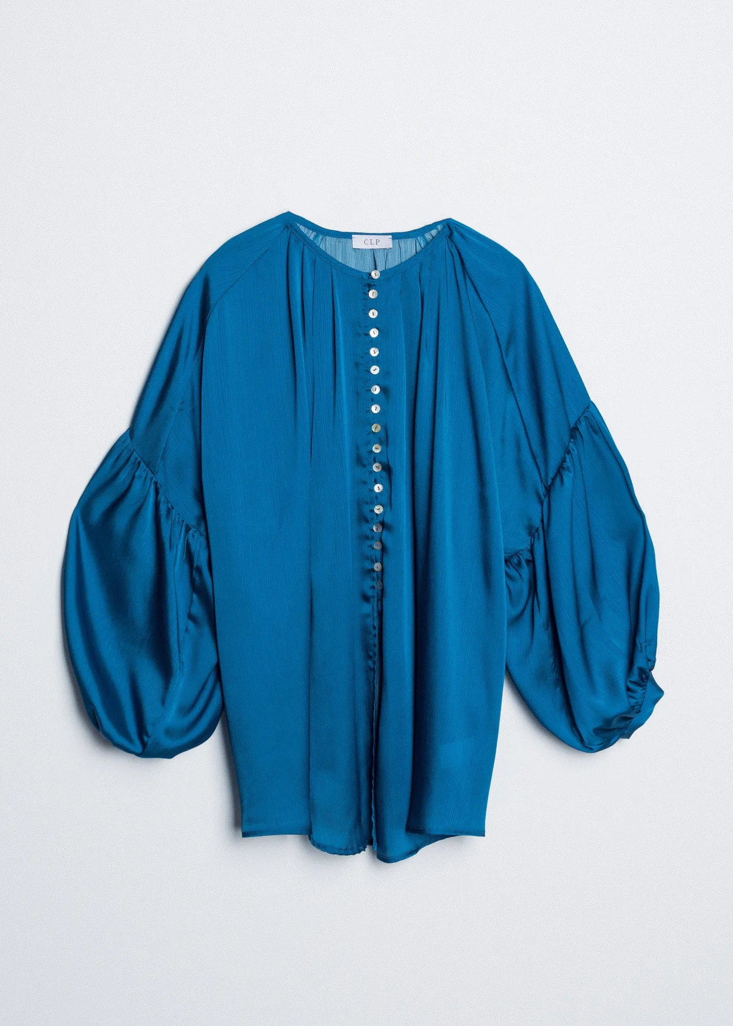 Blusa bambula azul