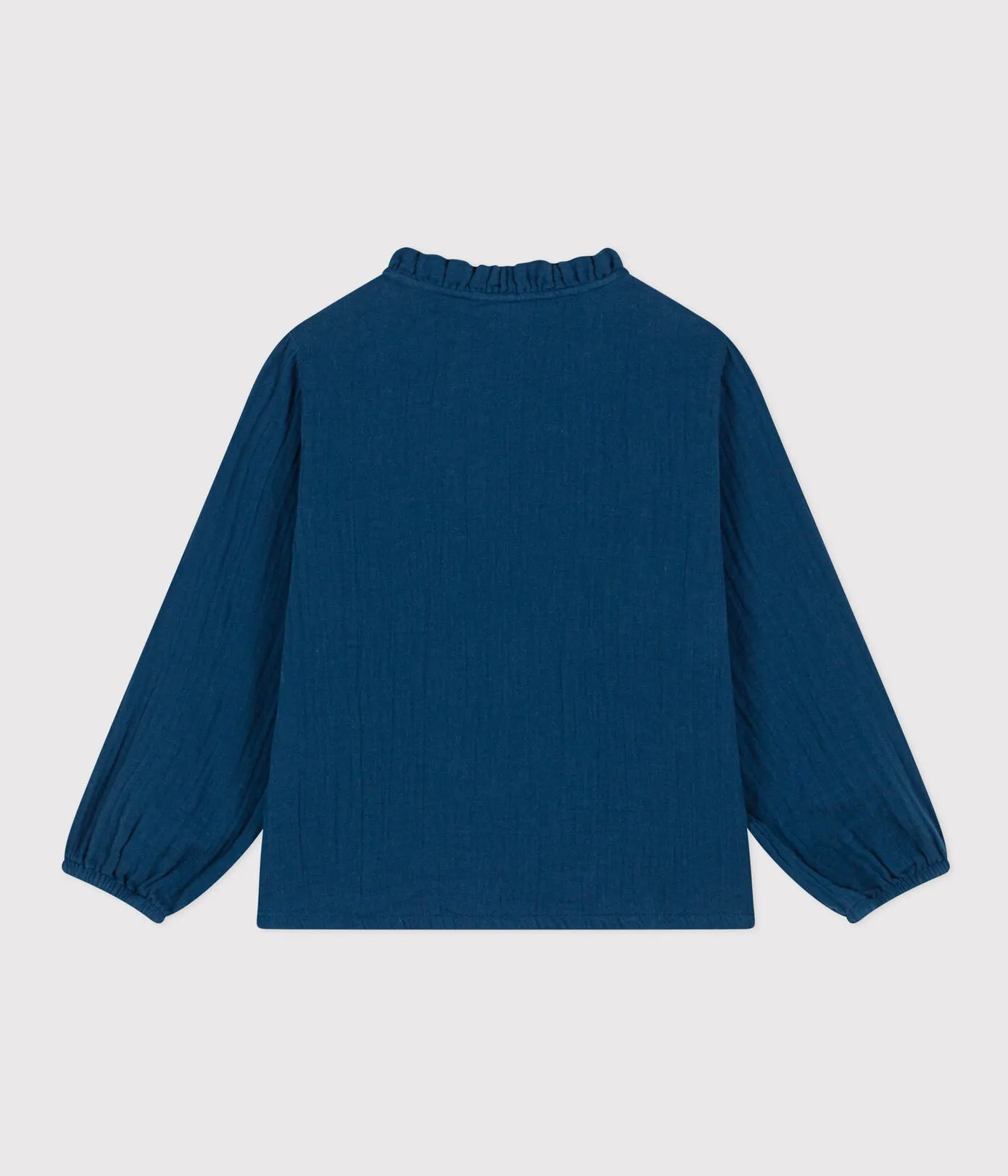 BLUSA IN GARZA DI COTONE BAMBINA