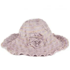 Cappello cotone estivo donna rosa