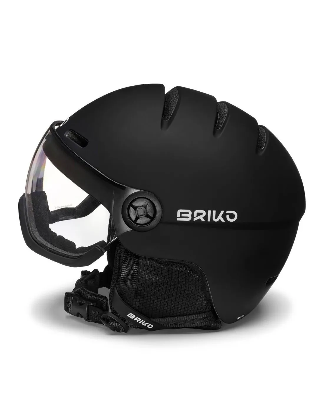 Casco da sci Briko Teide Visor Fotocromatico Nero Opaco