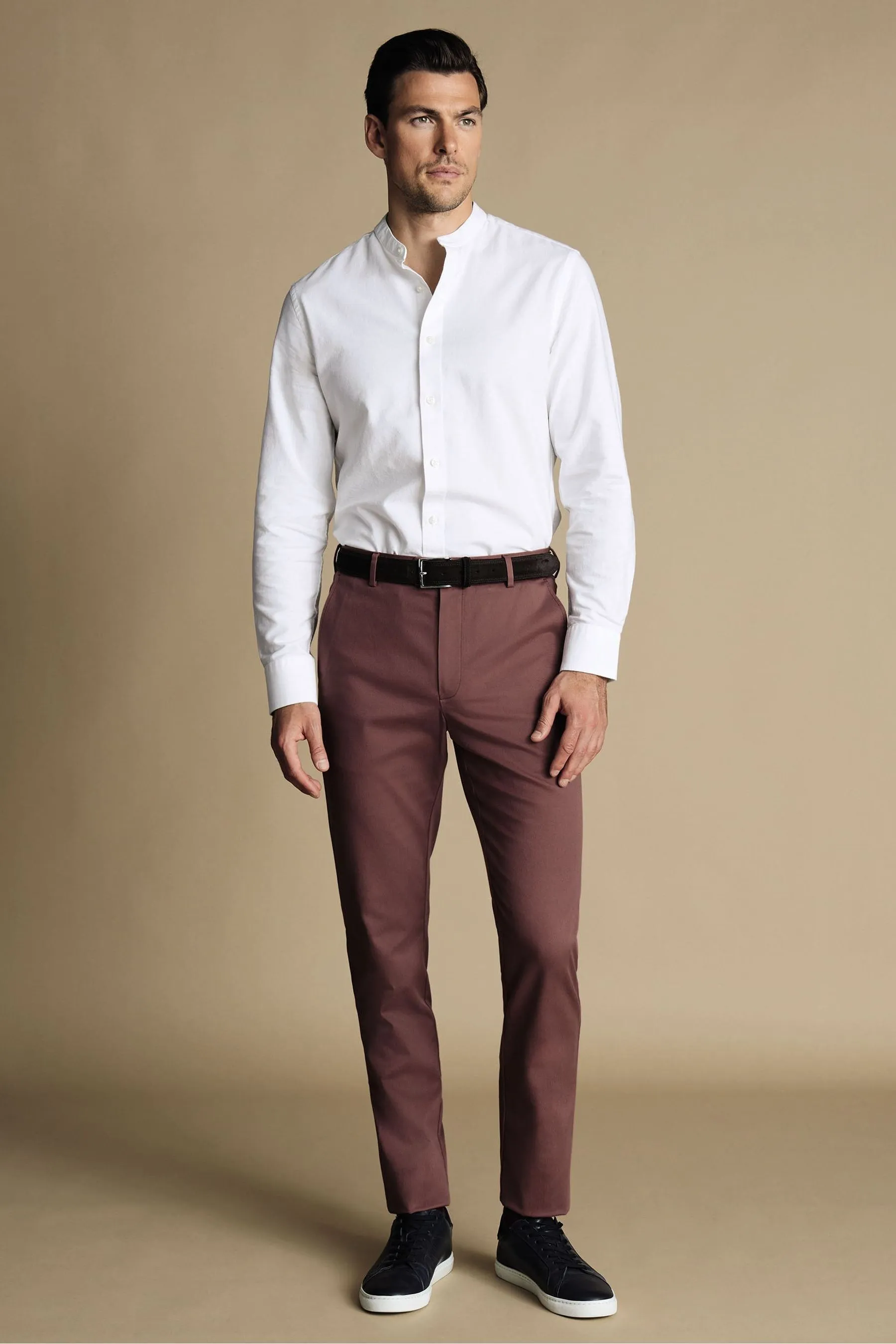 Charles Tyrwhitt Vestibilità attillata / Slim Ultimate - Pantaloni chino no stiro