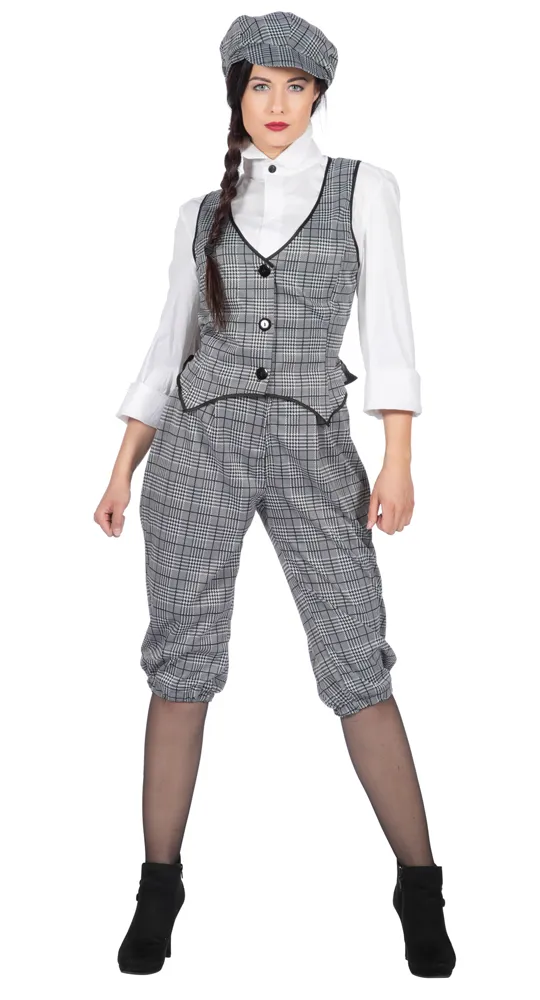 Costume da donna tailleur pantalone anni '20