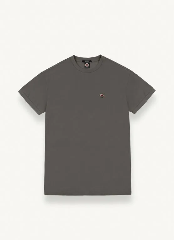 Cotton Pique T-Shirt / Gray