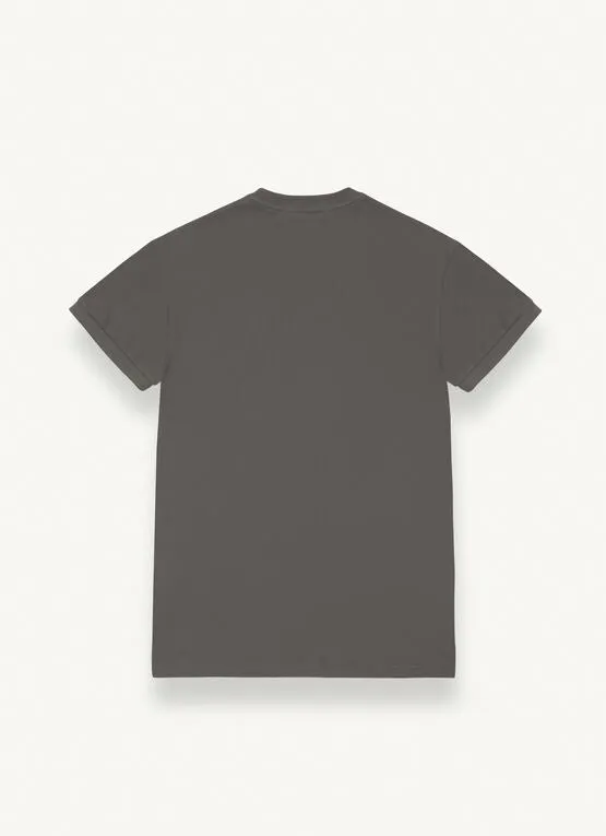 Cotton Pique T-Shirt / Gray