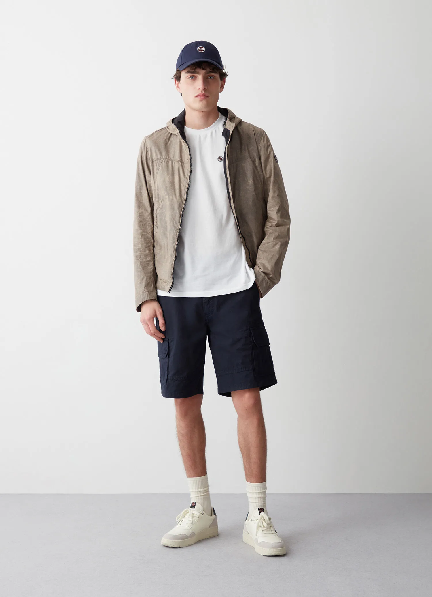 Cotton shorts with pockets