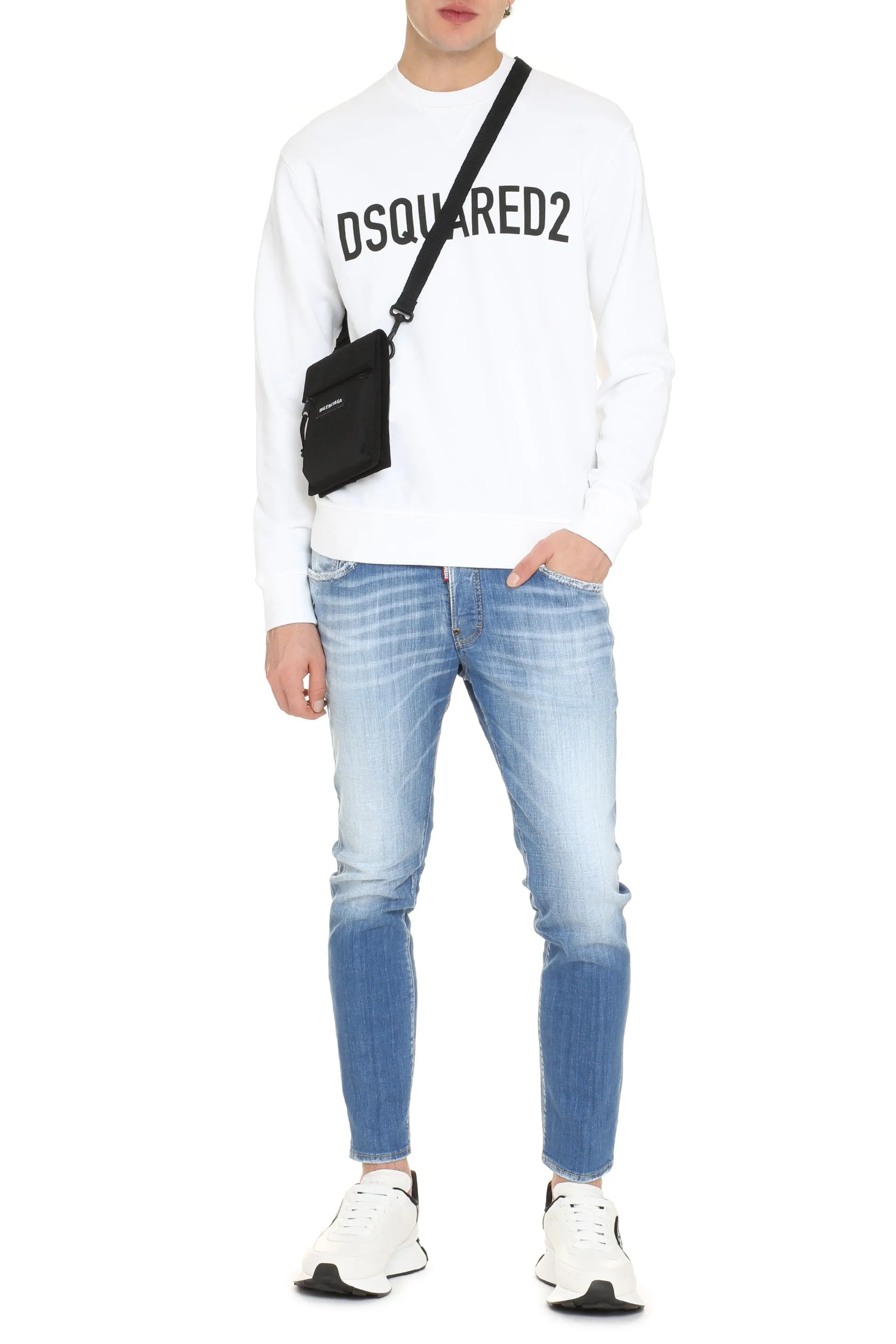 Dsquared2 Felpa girocollo in cotone