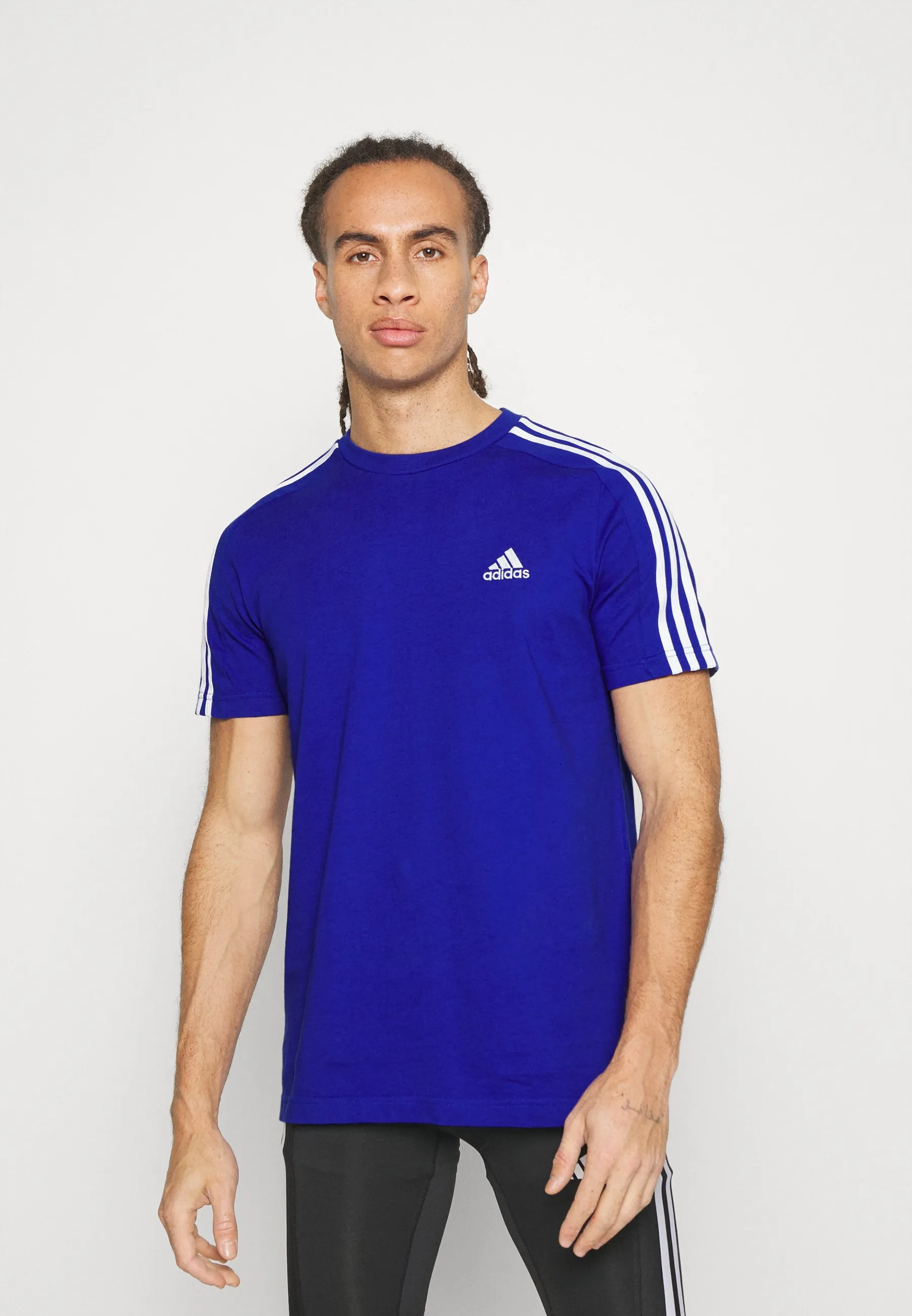 ESSENTIALS SINGLE 3-STRIPES - T-shirt con stampa