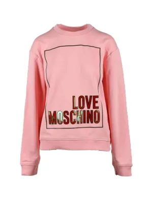 Felpa con cappuccio Love Moschino  Rosa