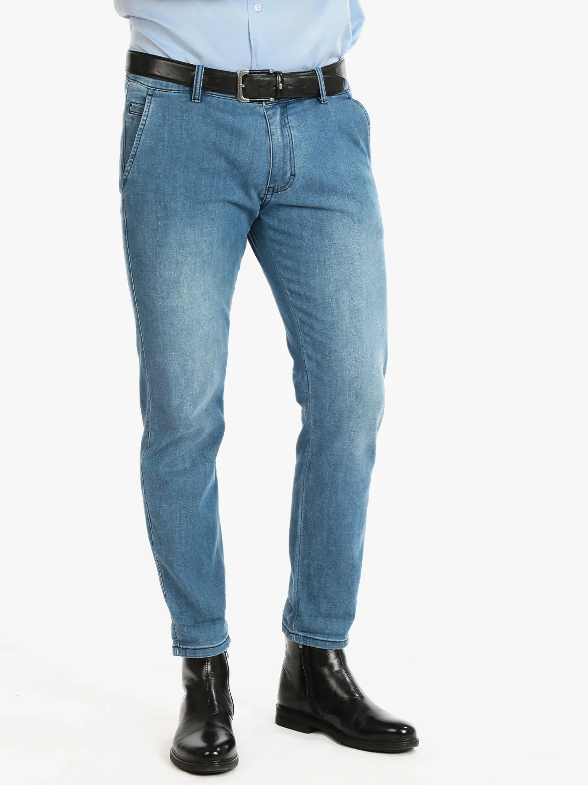 Frankie Malone Pantalon homme en coton effet jean