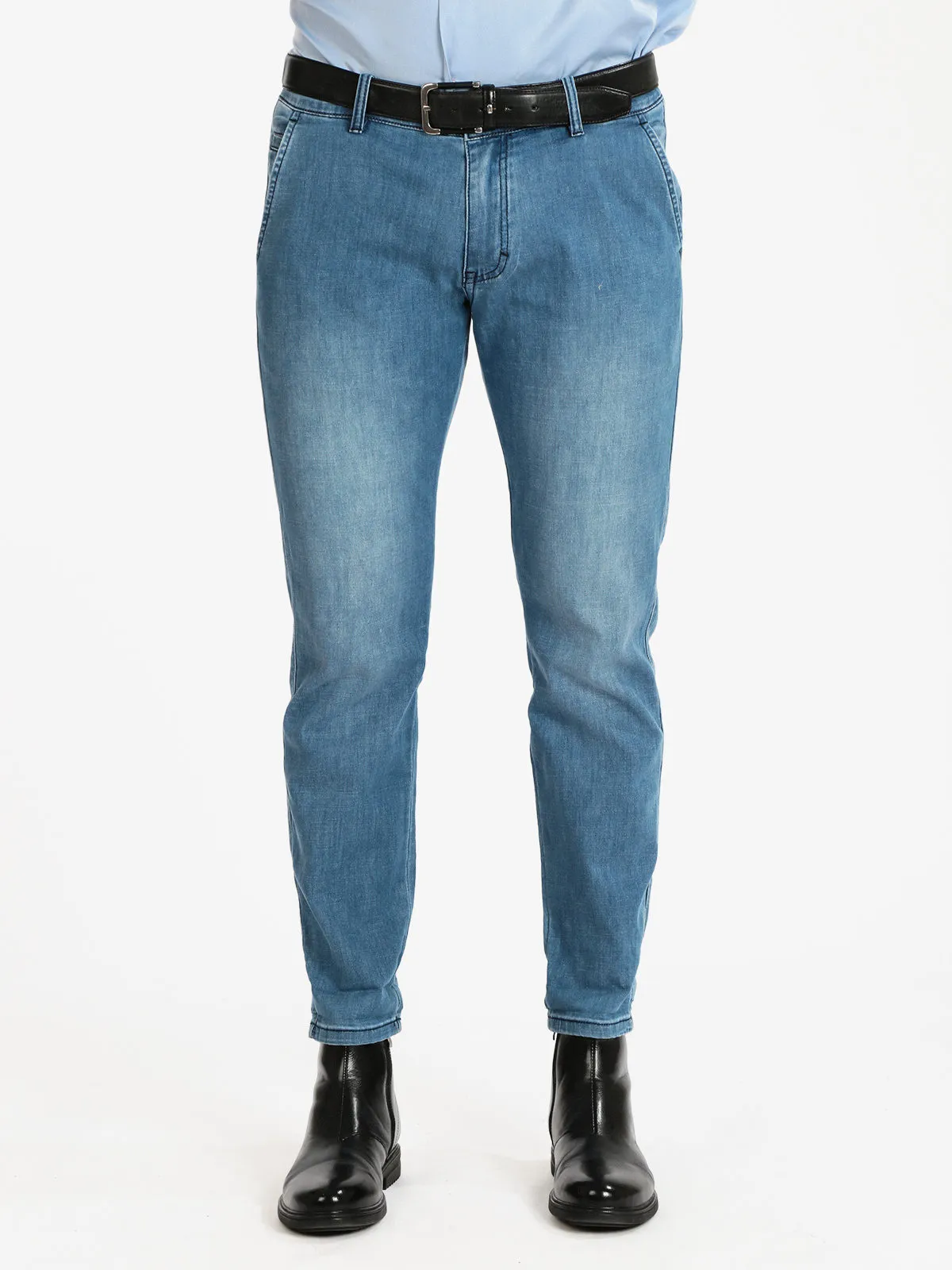 Frankie Malone Pantalon homme en coton effet jean