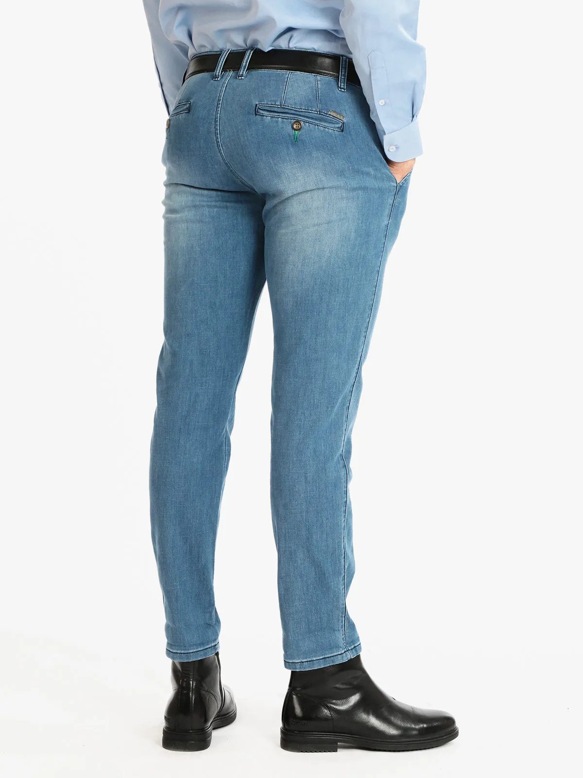 Frankie Malone Pantalon homme en coton effet jean