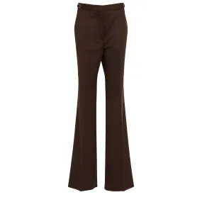 GABRIELA HEARST  Pantalone Vesta in lana marrone