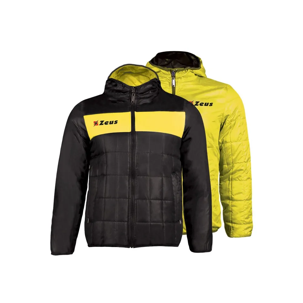 GIUBBOTTO APOLLO REVERSIBLE NERO GIALLO ZEUS SPORT