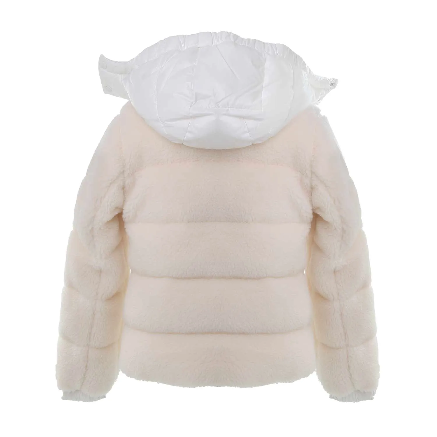 Giubbotto Ridge Bianco In Eco Teddy E Nylon