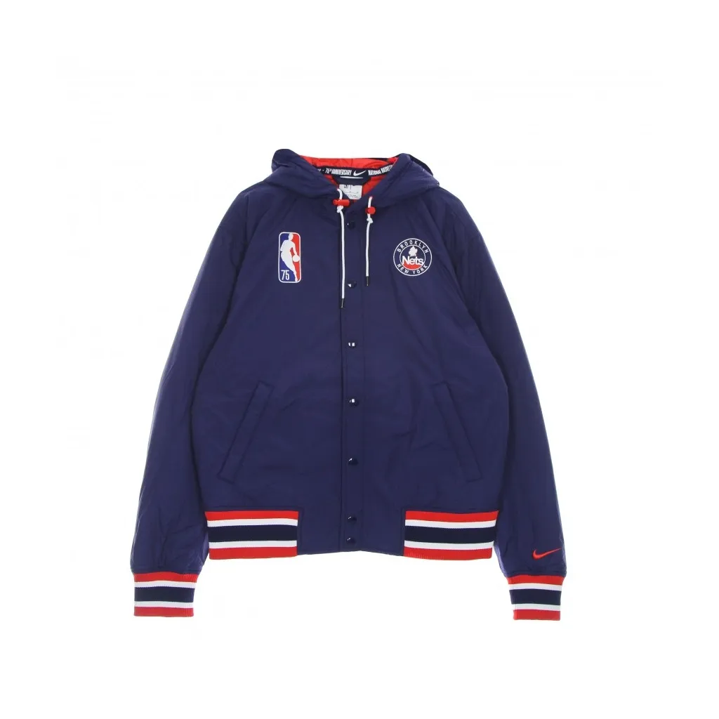 giubbotto uomo nba courtside full zip jacket bronet BLUE VOID/UNIVERSITY RED