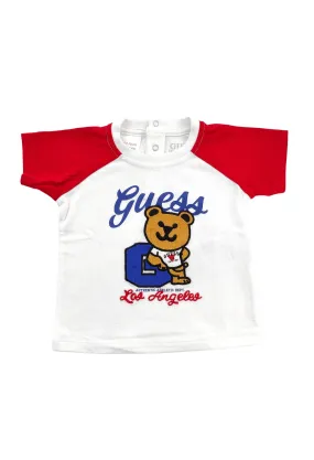 GUESS kids  t-shirt bianca orso