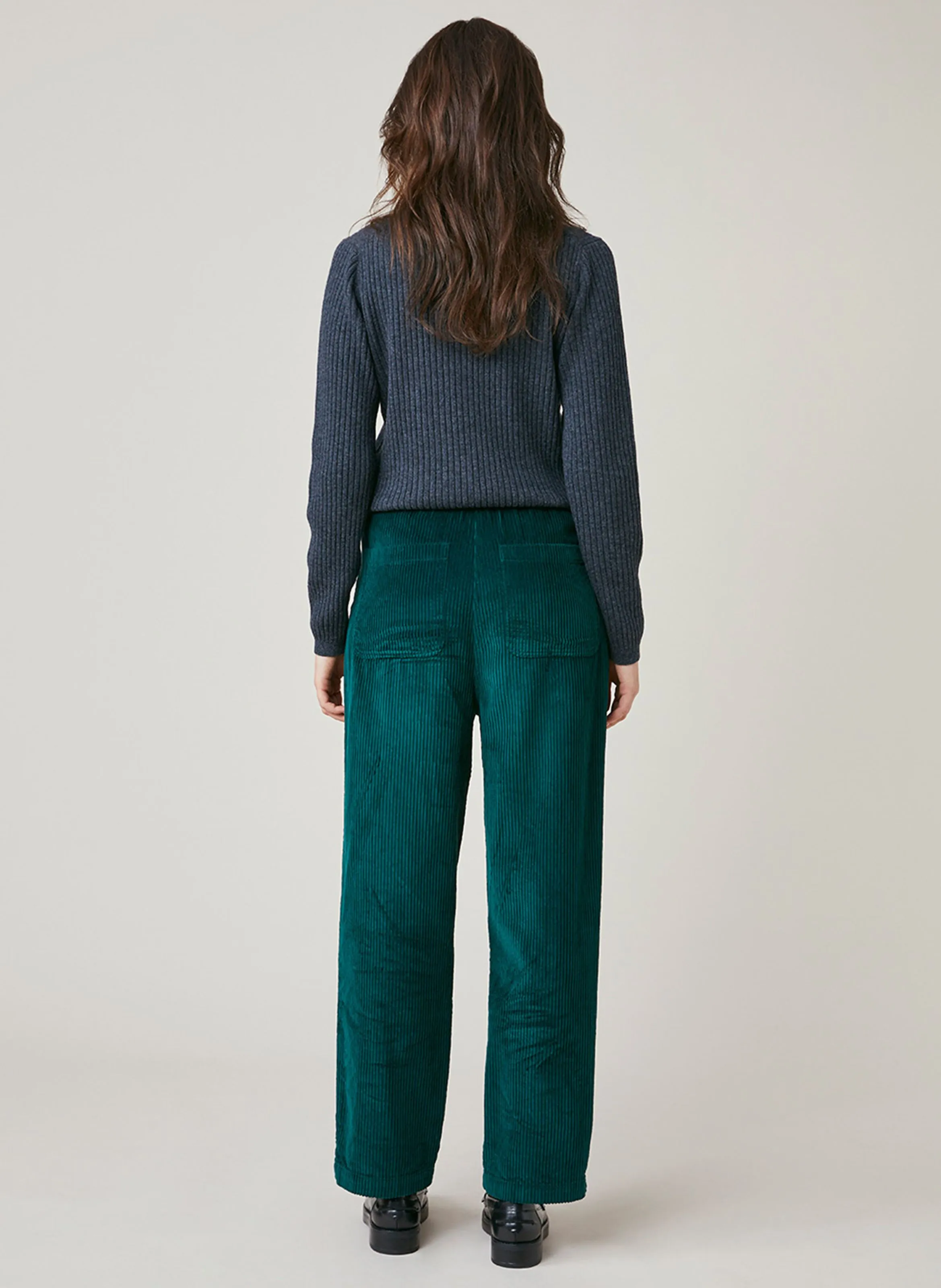  HARRIS WILSON   FRANCK - Pantalon droit en coton  | Vert