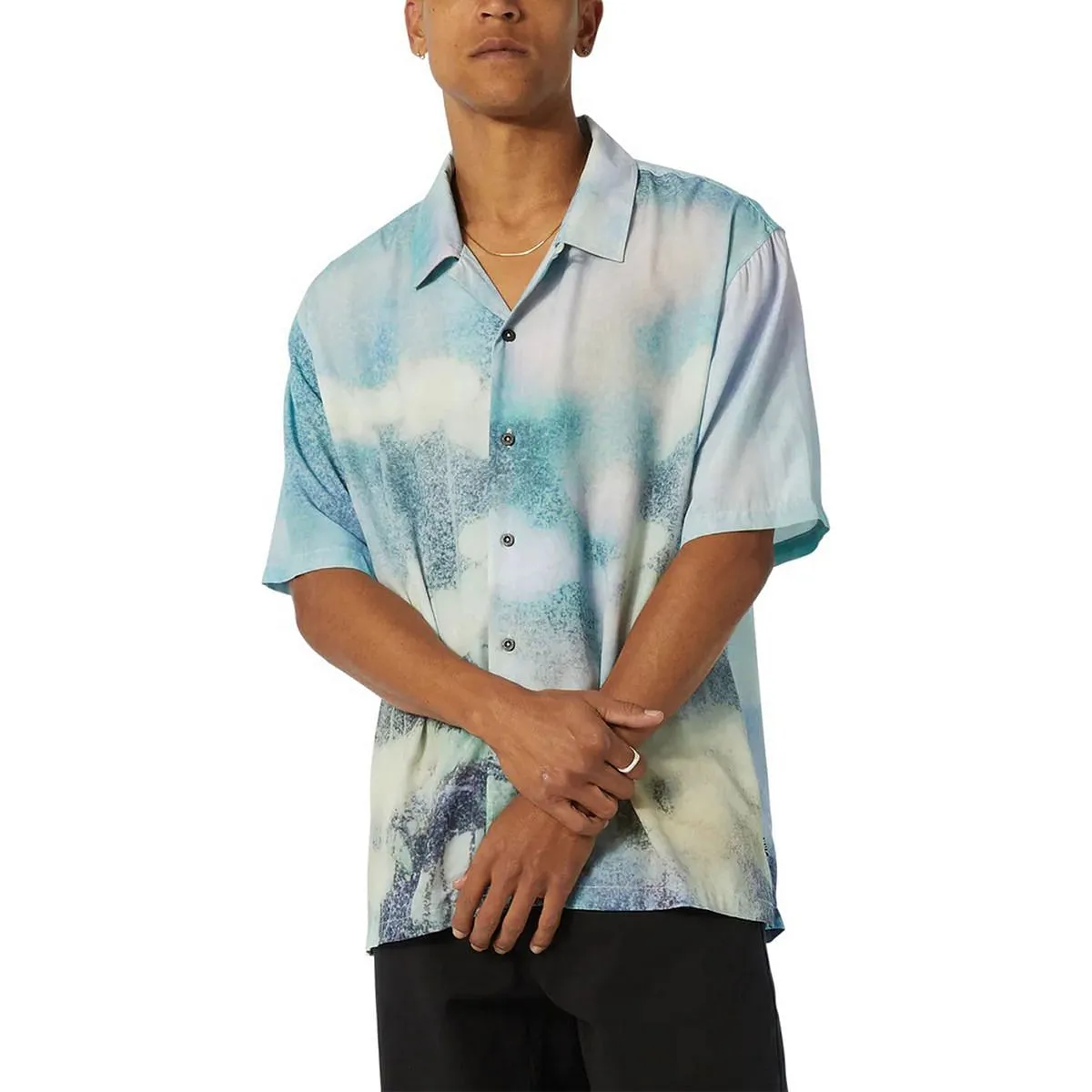      HUF CAMICIA MC FLORAL HAZE  