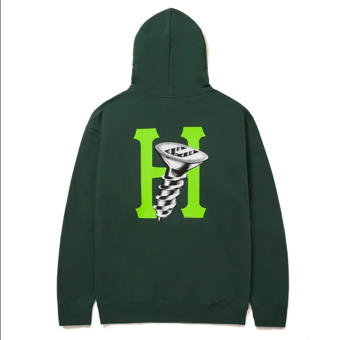 HUF Hardware Hoodie PF00523 FOGRN forest green 