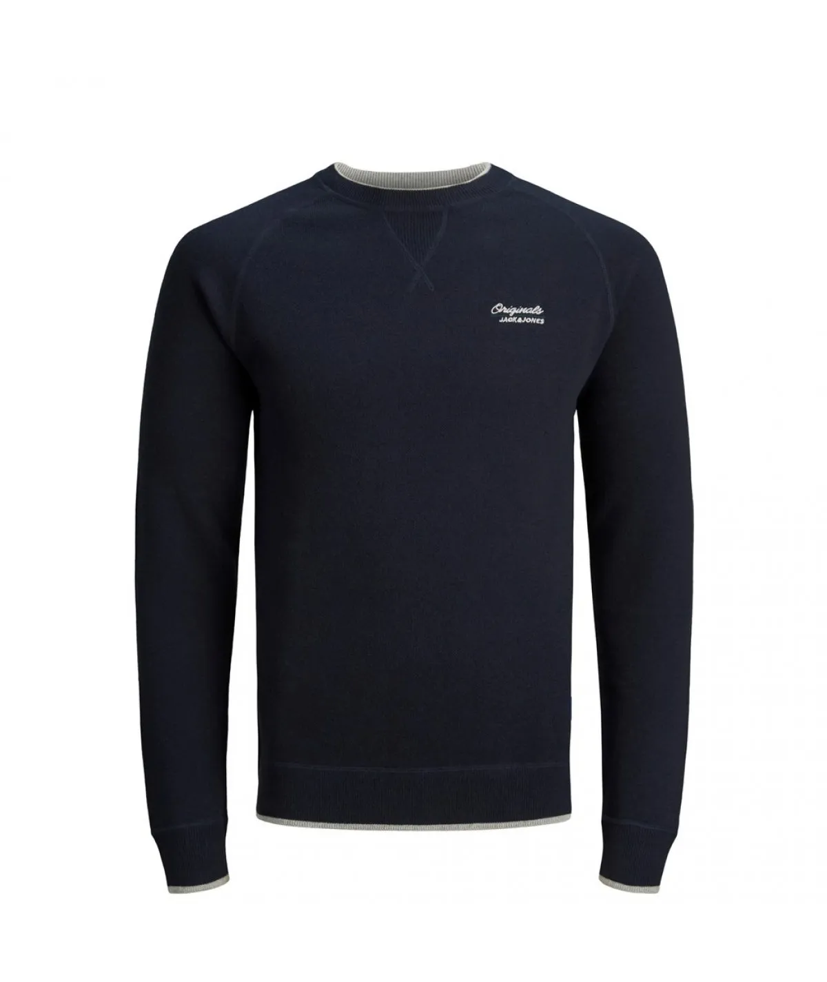 JACK&JONES 12179140 PULLOVER CALIBRATO MAGLIA GIROCOLLO UOMO TAGLIE FORTI