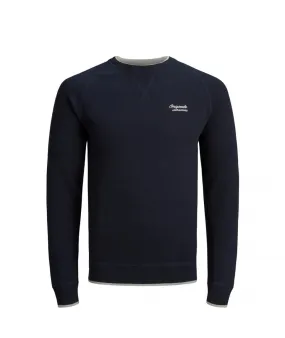 JACK&JONES 12179140 PULLOVER CALIBRATO MAGLIA GIROCOLLO UOMO TAGLIE FORTI