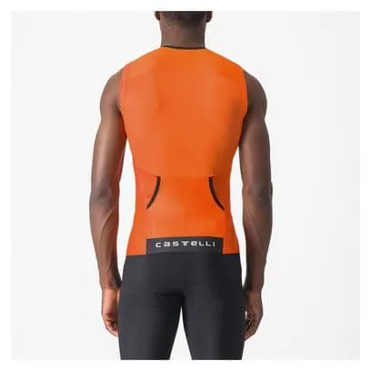 Maglia da triathlon senza maniche Castelli Free Tri 2 Orange