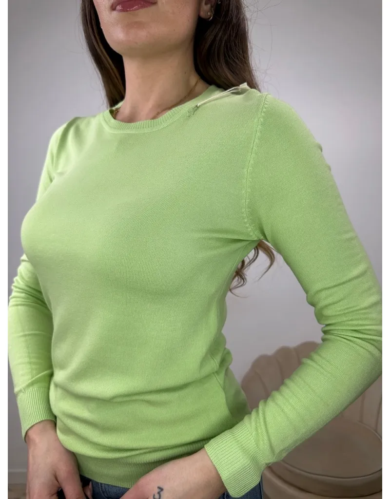 MAGLIA PRIMAVERILE BASIC VERDE