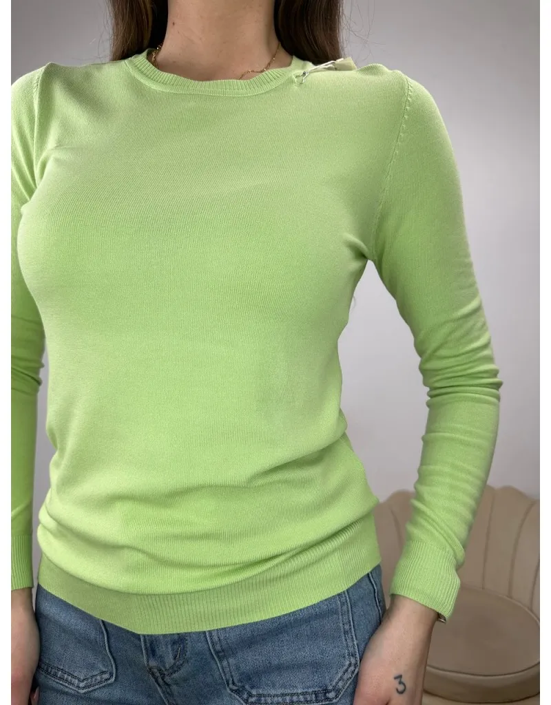 MAGLIA PRIMAVERILE BASIC VERDE