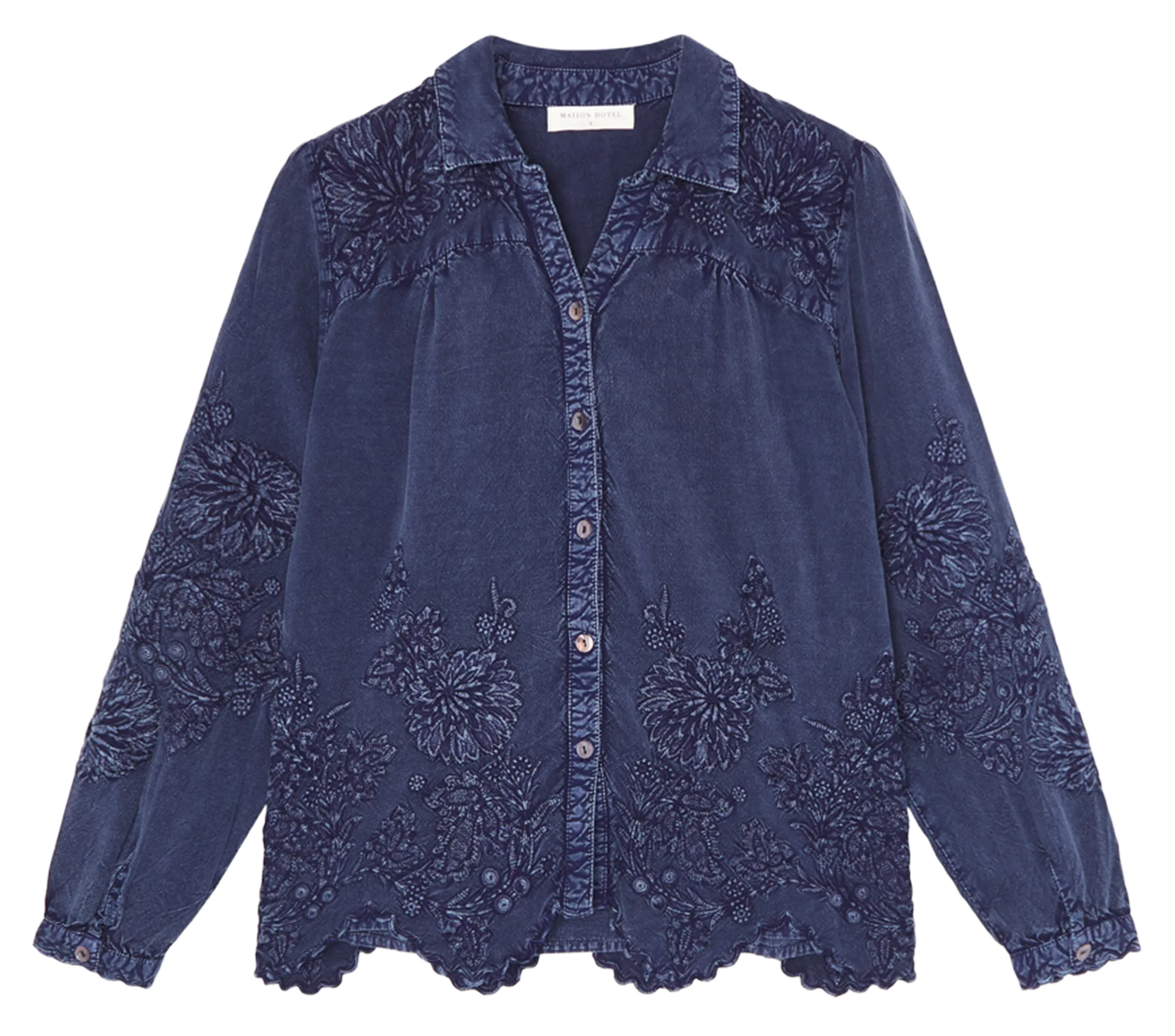  MAISON HOTEL   ARIANA - Camicia collo classico in cotone | Blu