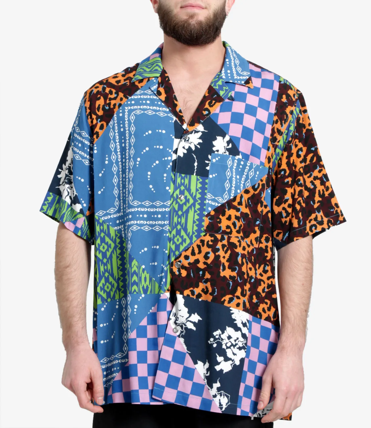 Marcelo Burlon | Camicia Mix&Match Hawaii Multiblu