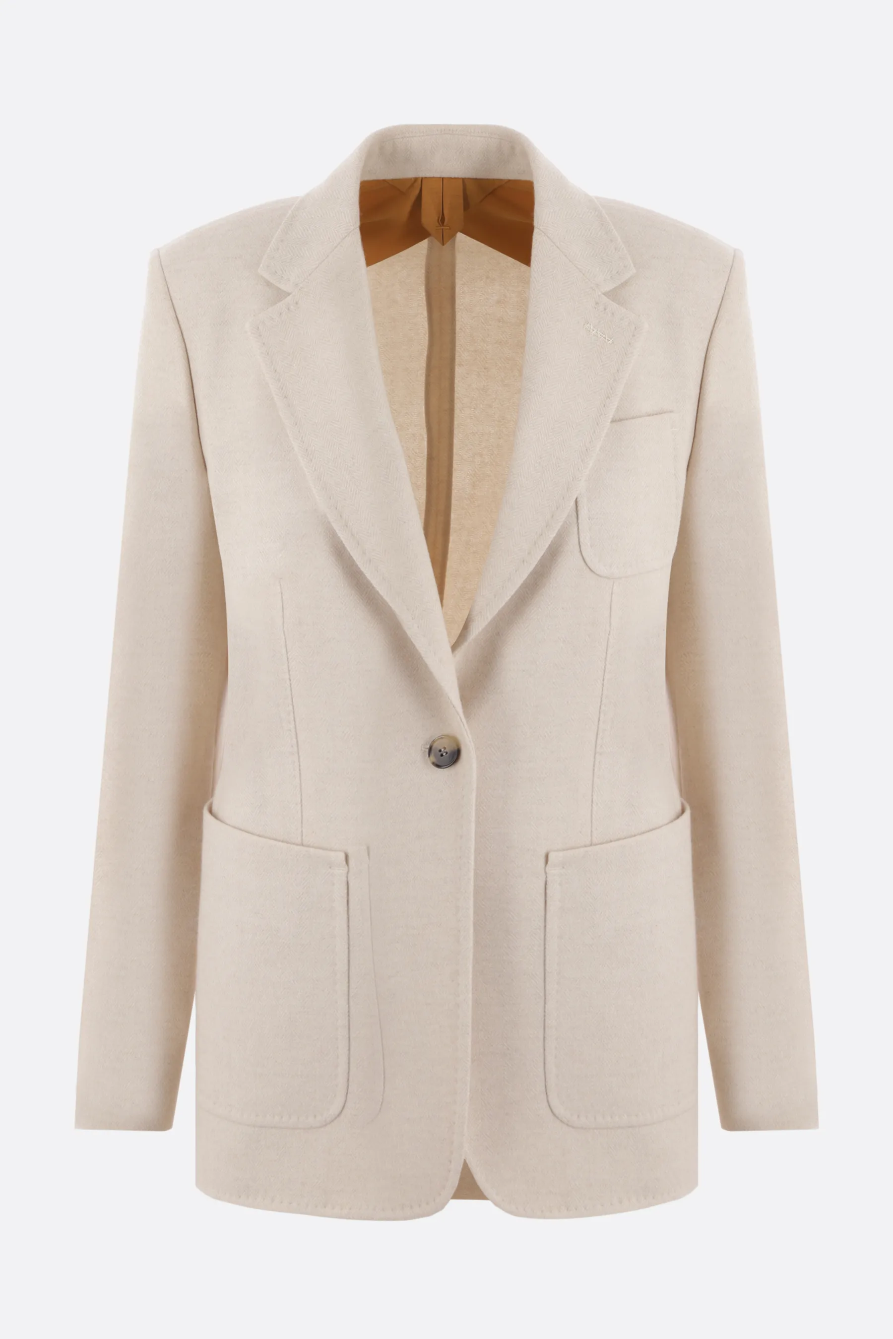  MAX MARA giacca monopetto Vitalba in cashmere spigato 