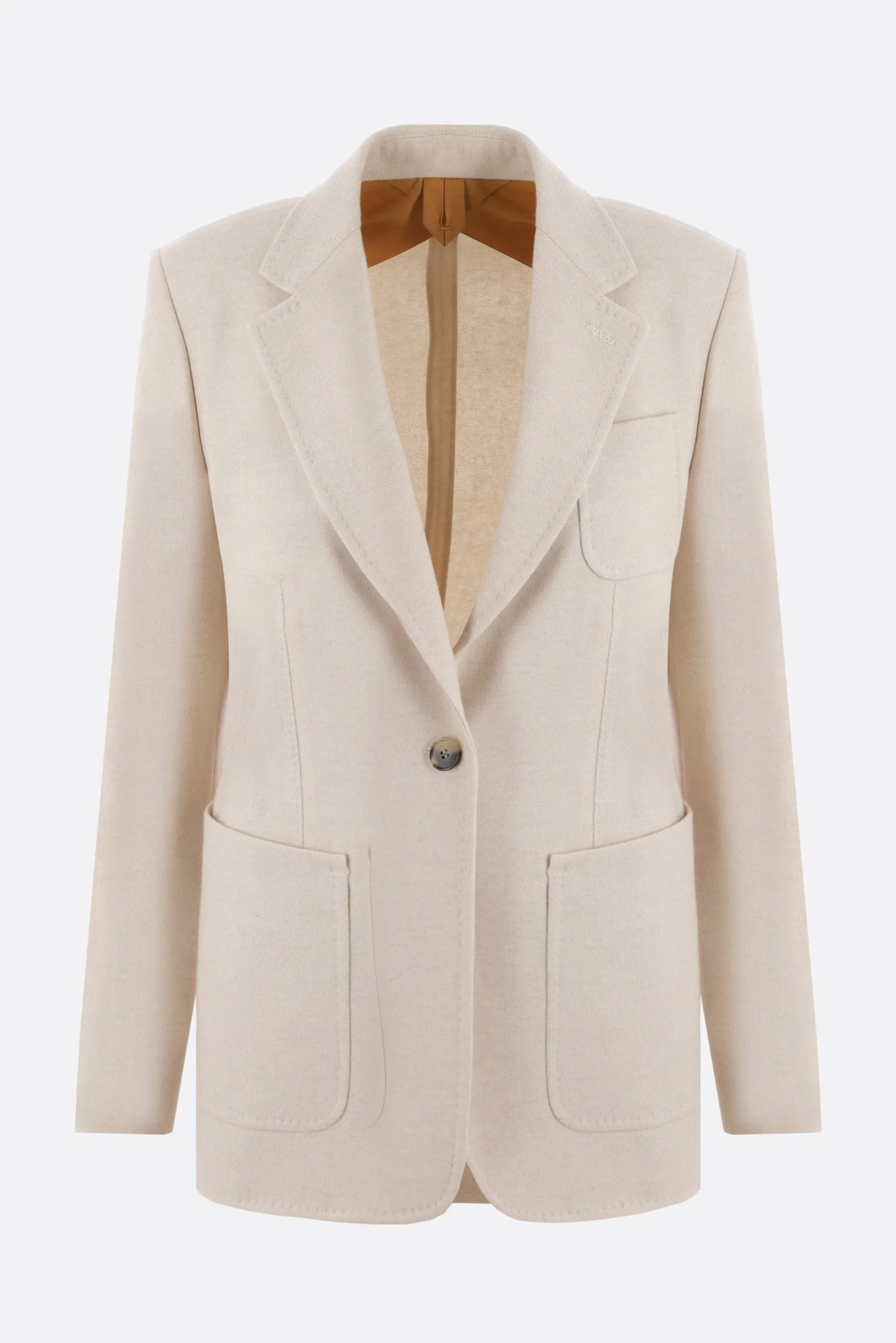  MAX MARA giacca monopetto Vitalba in cashmere spigato 