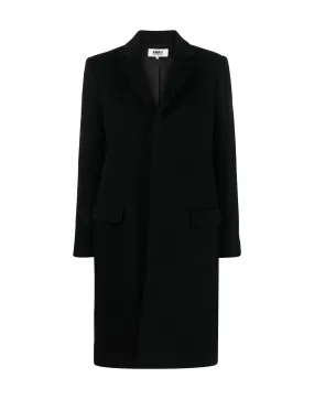 MM6 MAISON MARGIELA Cappotto Monopetto in Lana Black