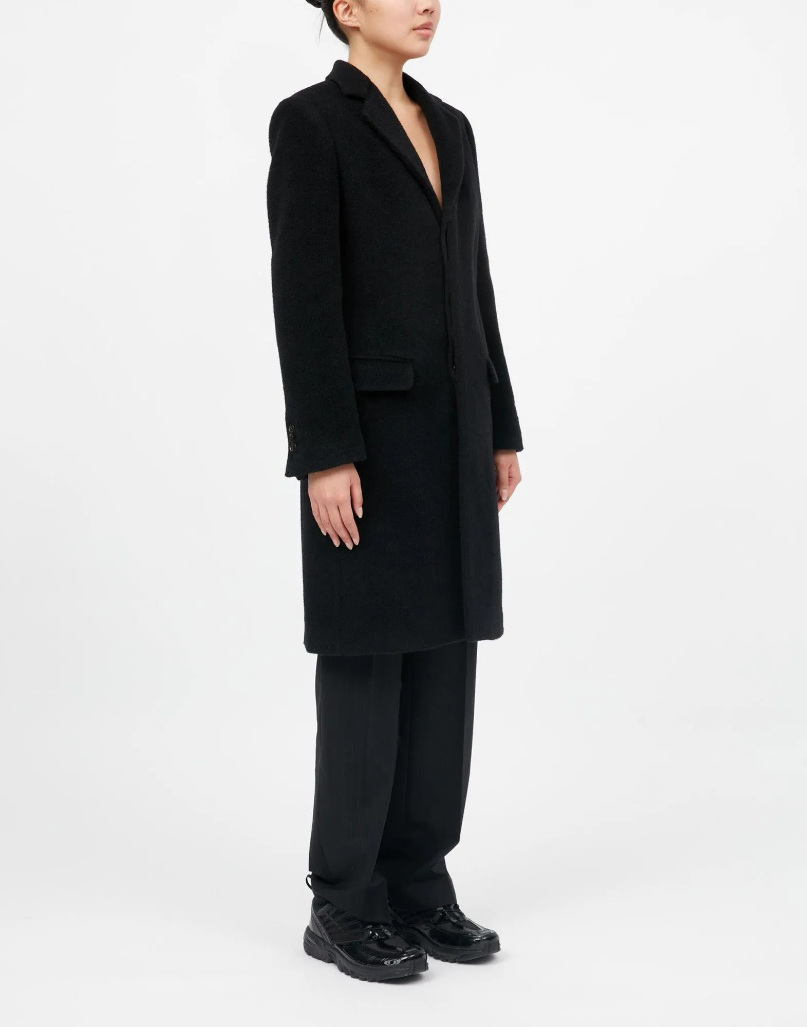 MM6 MAISON MARGIELA Cappotto Monopetto in Lana Black