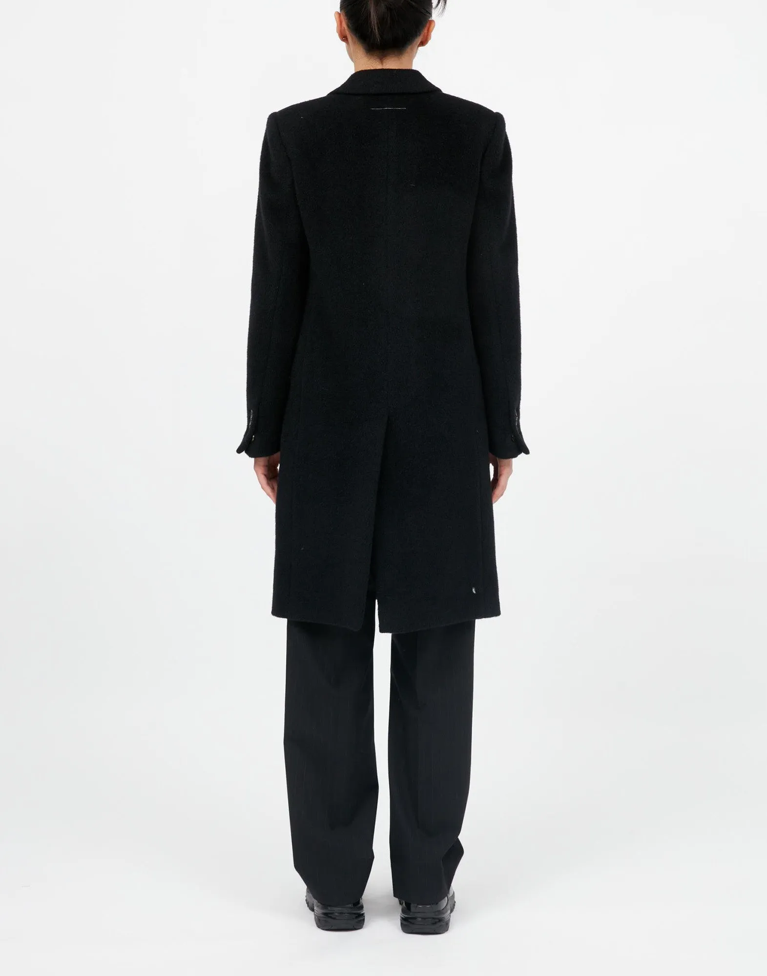 MM6 MAISON MARGIELA Cappotto Monopetto in Lana Black