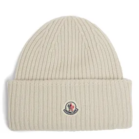 MONCLER  Cappello in lana beige