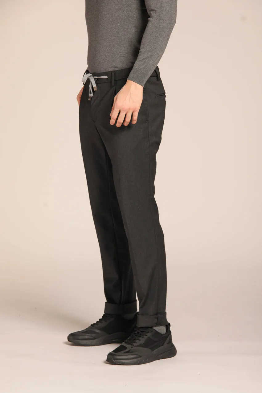 New York 1 City String pantalon jogger chino homme en viscose à coupe régulière 