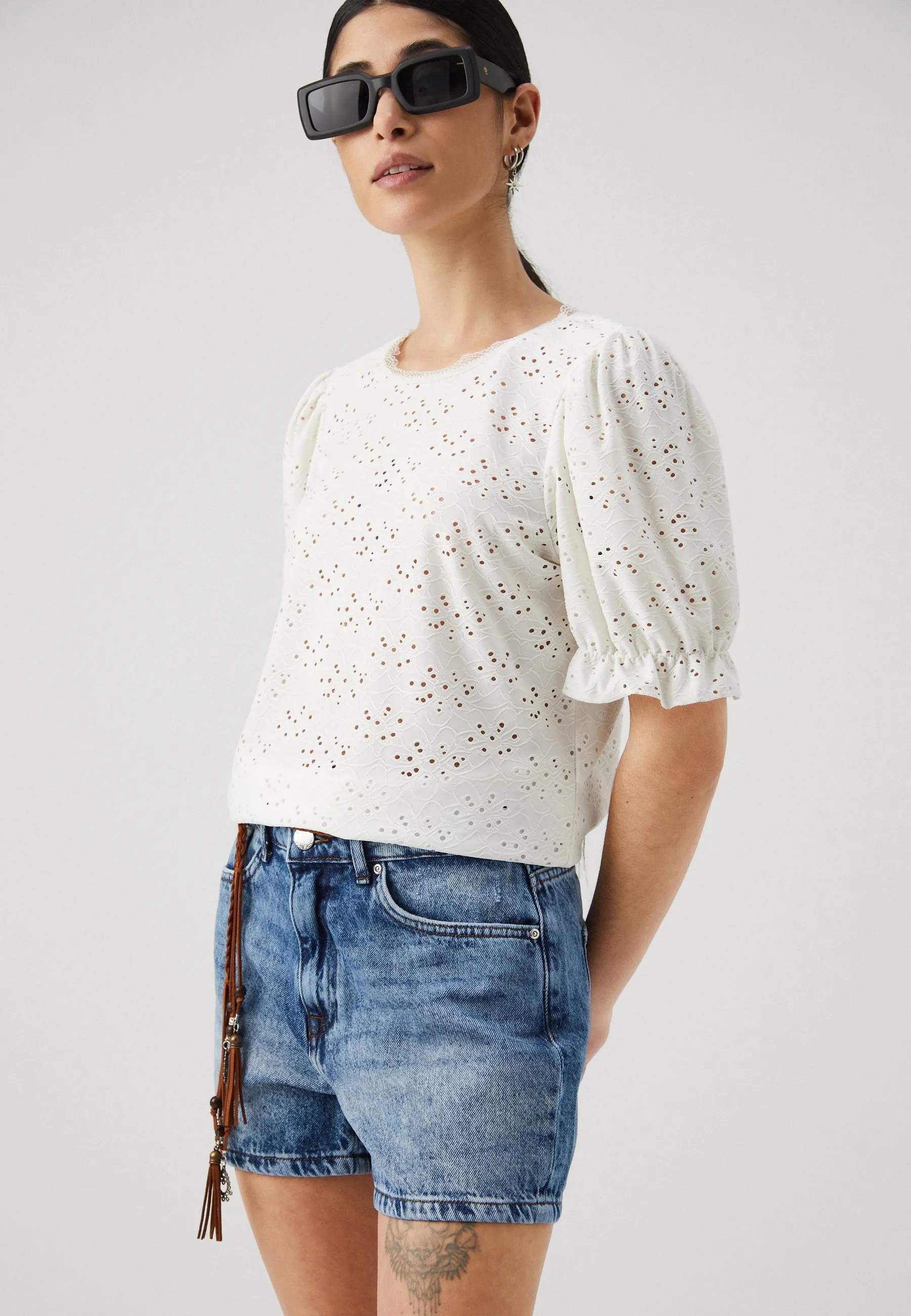 ONLNEW SMILLA PUFF - T-shirt con stampa