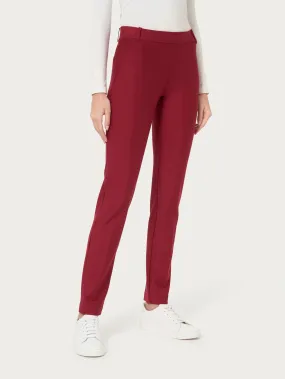 Pantalone a sigaretta in  Compact - Tibetan Red