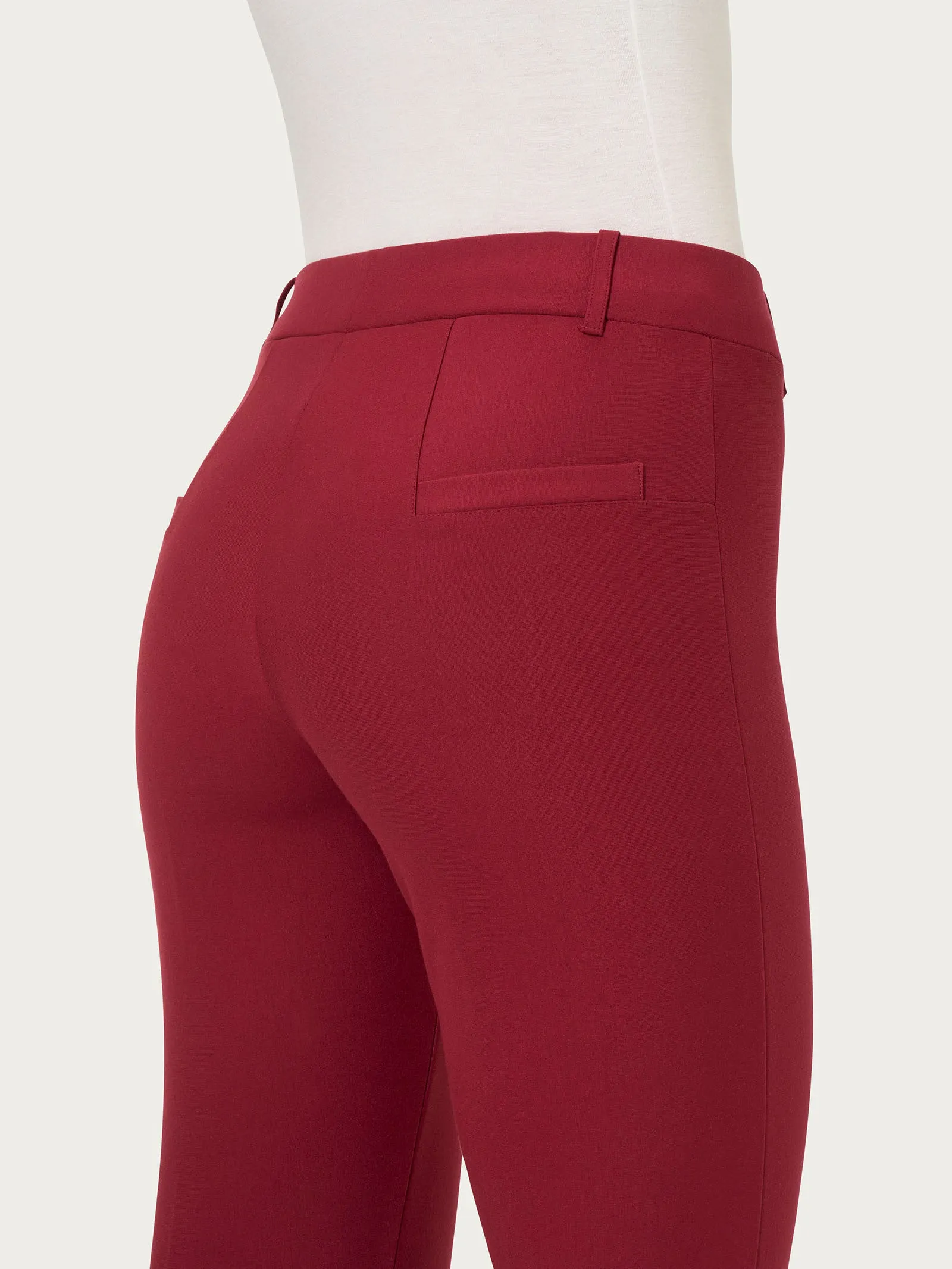 Pantalone a sigaretta in  Compact - Tibetan Red