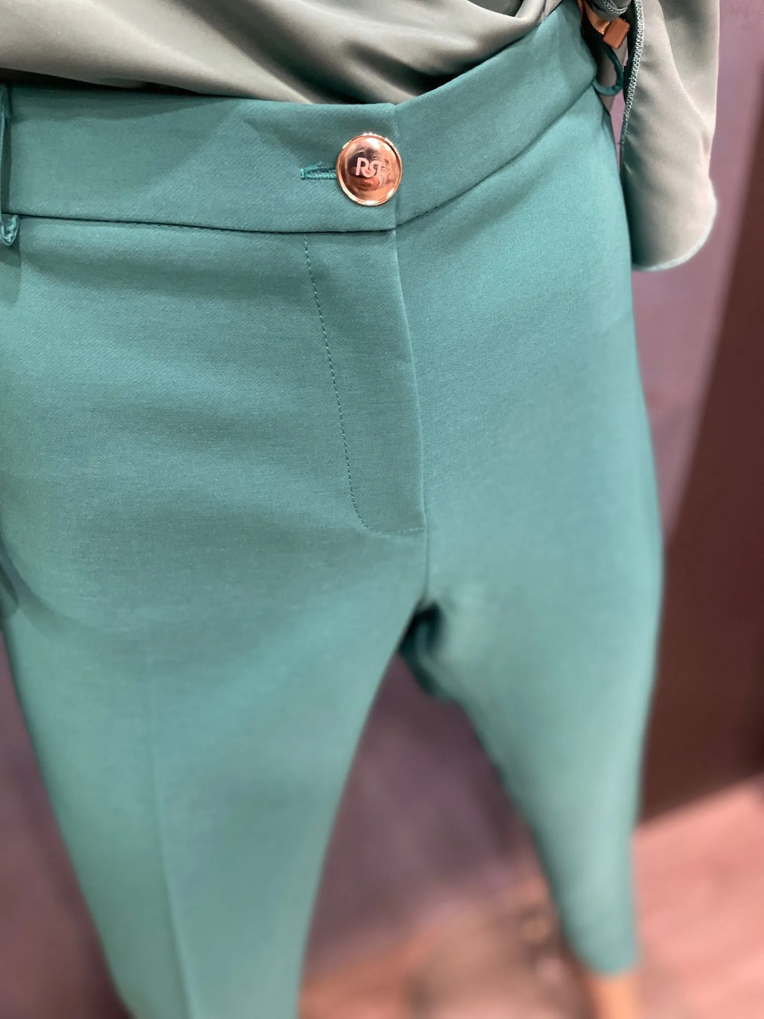 Pantalone Sigaretta Verde