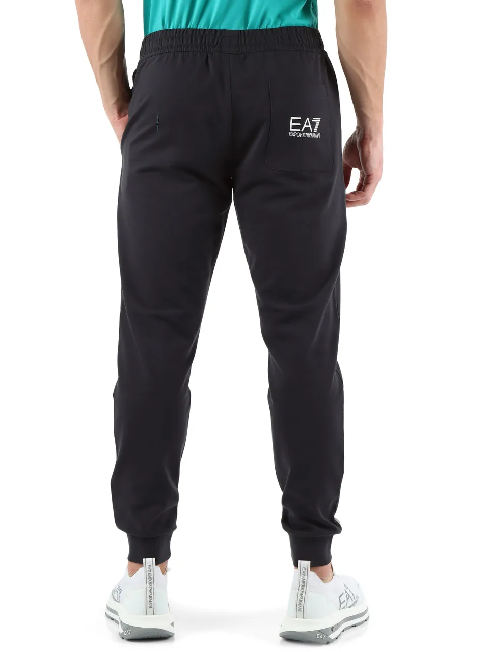 Pantalone sportivo in cotone con stampa logo