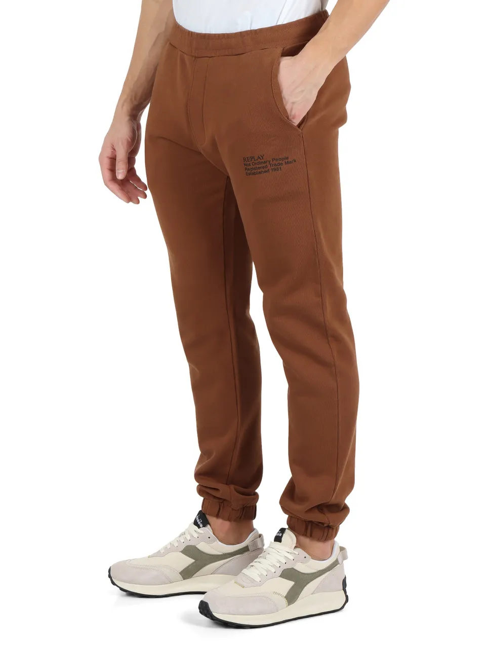 Pantalone sportivo in cotone garzato ICON SELECTION